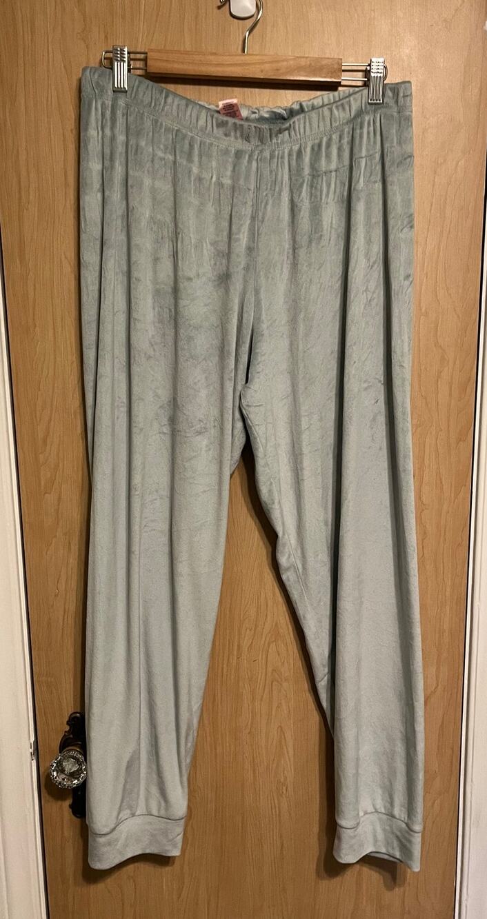 Juicy Couture Sweatpants Bedazzled Spellout XL Y2K Velvet Velour Glam